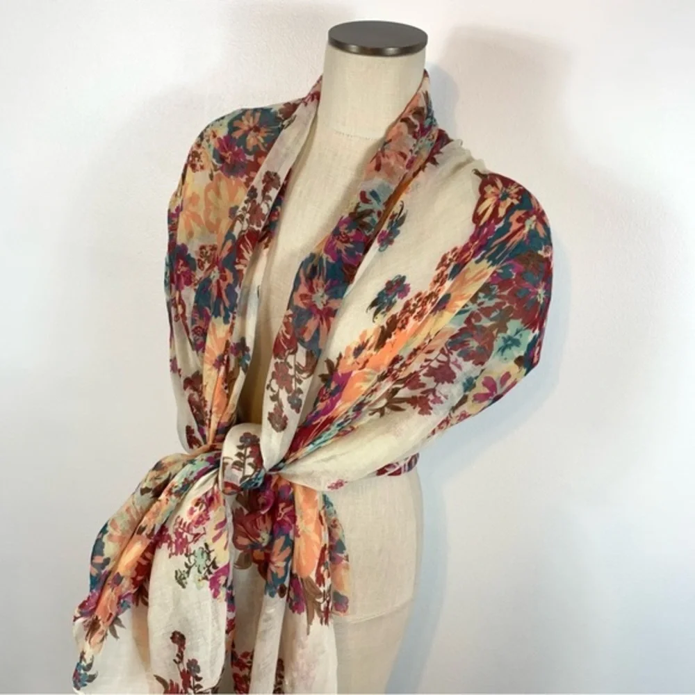 Target Large Floral Shawl Wrap Scarf